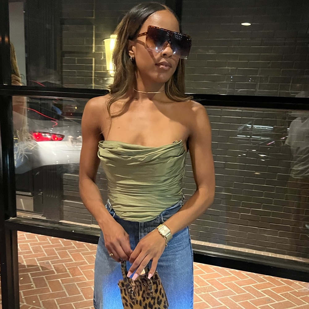 Green Zara Bustier/ Corset